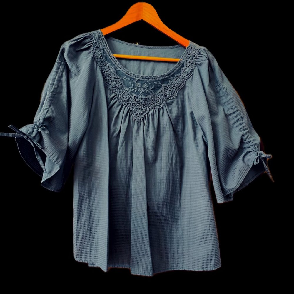 Chic Navy Tunic, Size Small, Like New